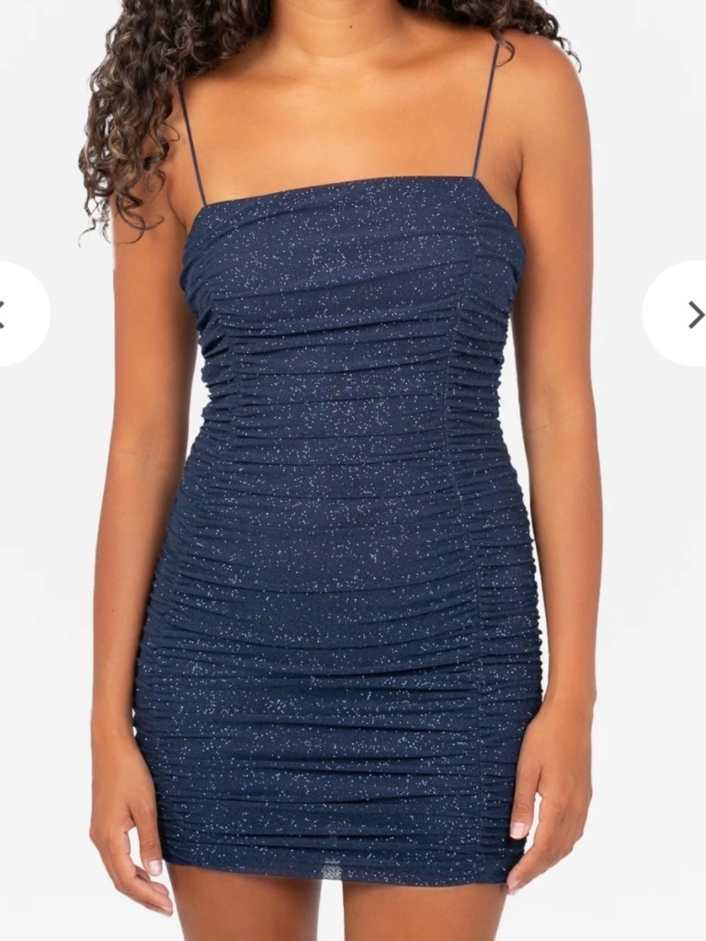 Penelope Shimmer Mesh Mini Dress